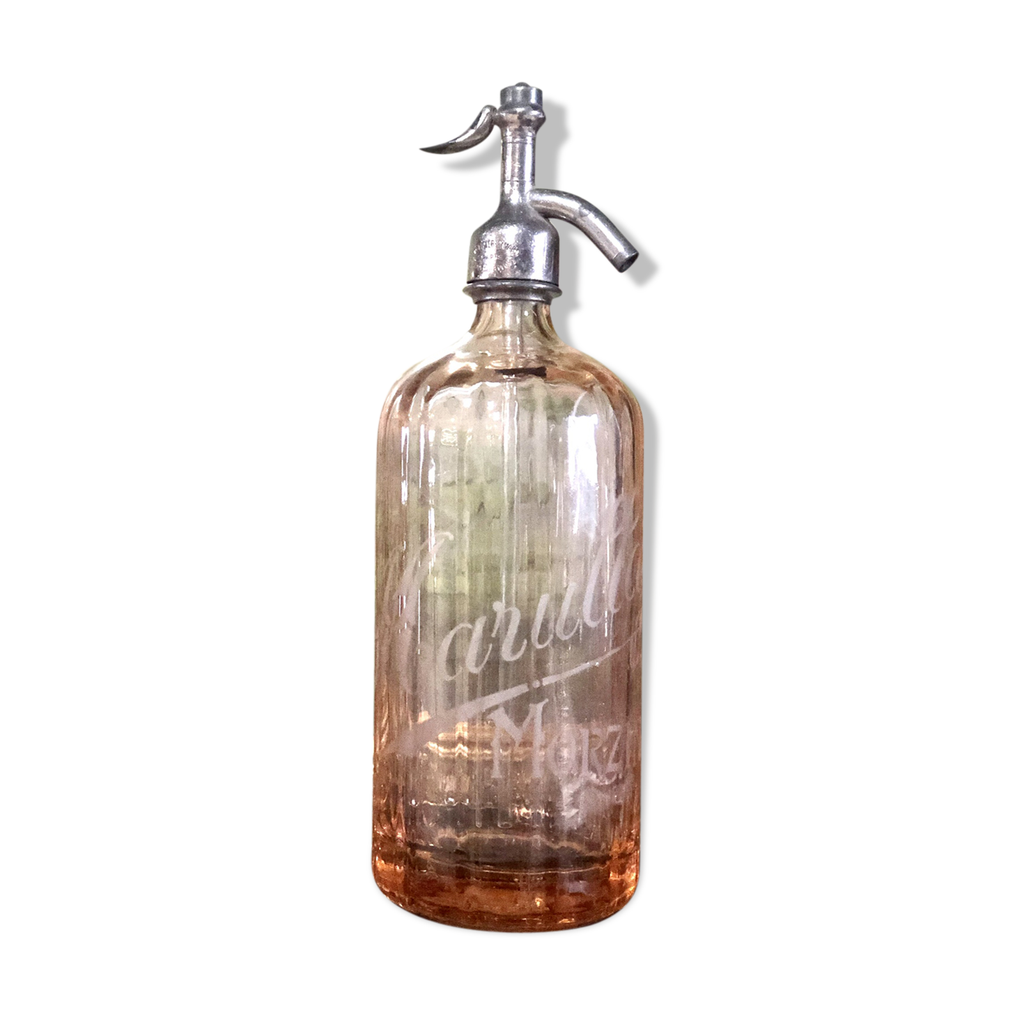 Pink siphon bottle