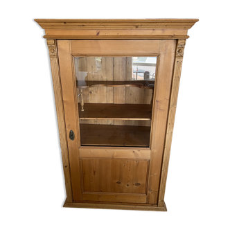 Vitrine biedermeier en bois tendre