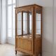 Louis XV style display cabinet in solid wood