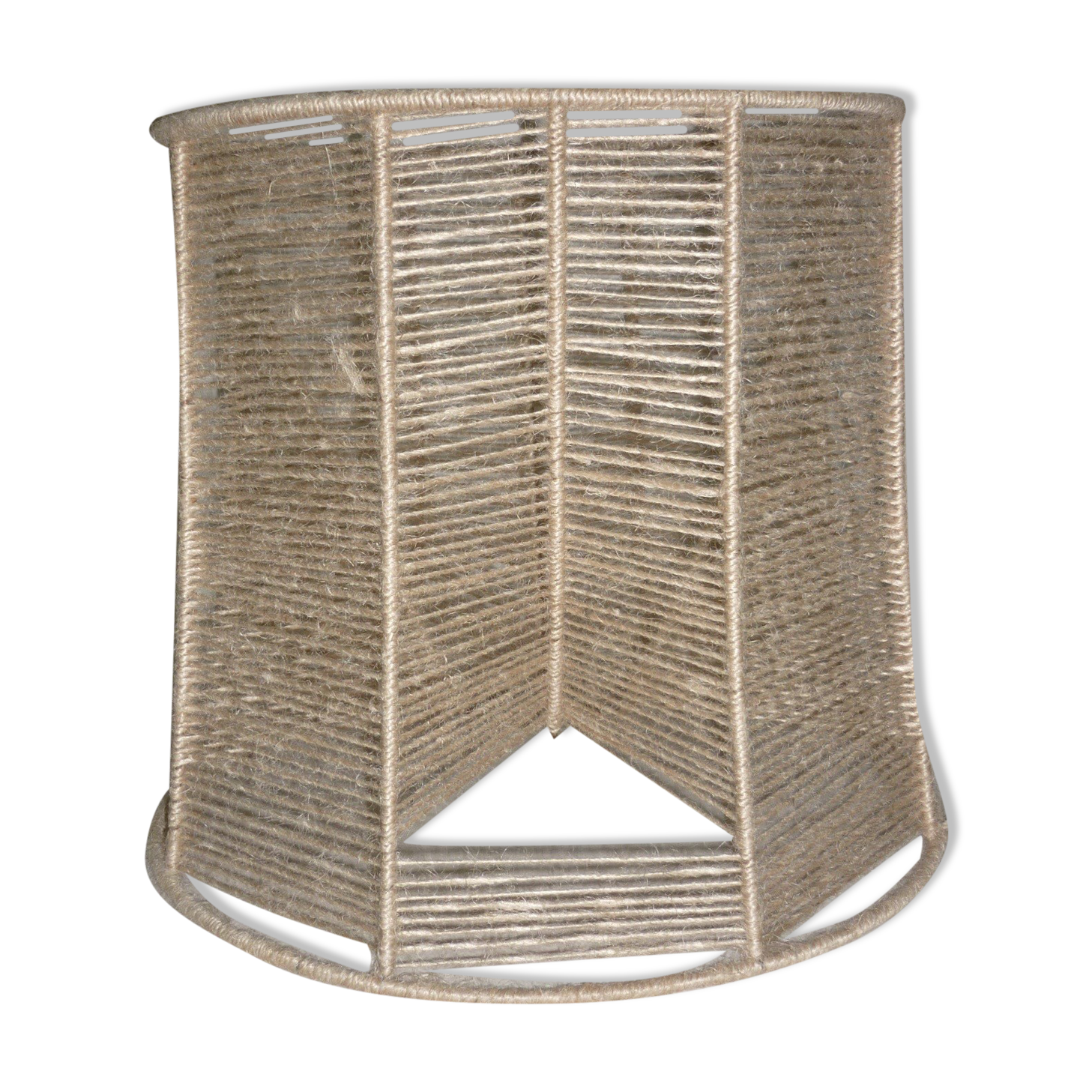 Lampshade in jute thread geometric shape 35 cm