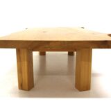 Scandinavian elm coffee table, Sweden, 1970