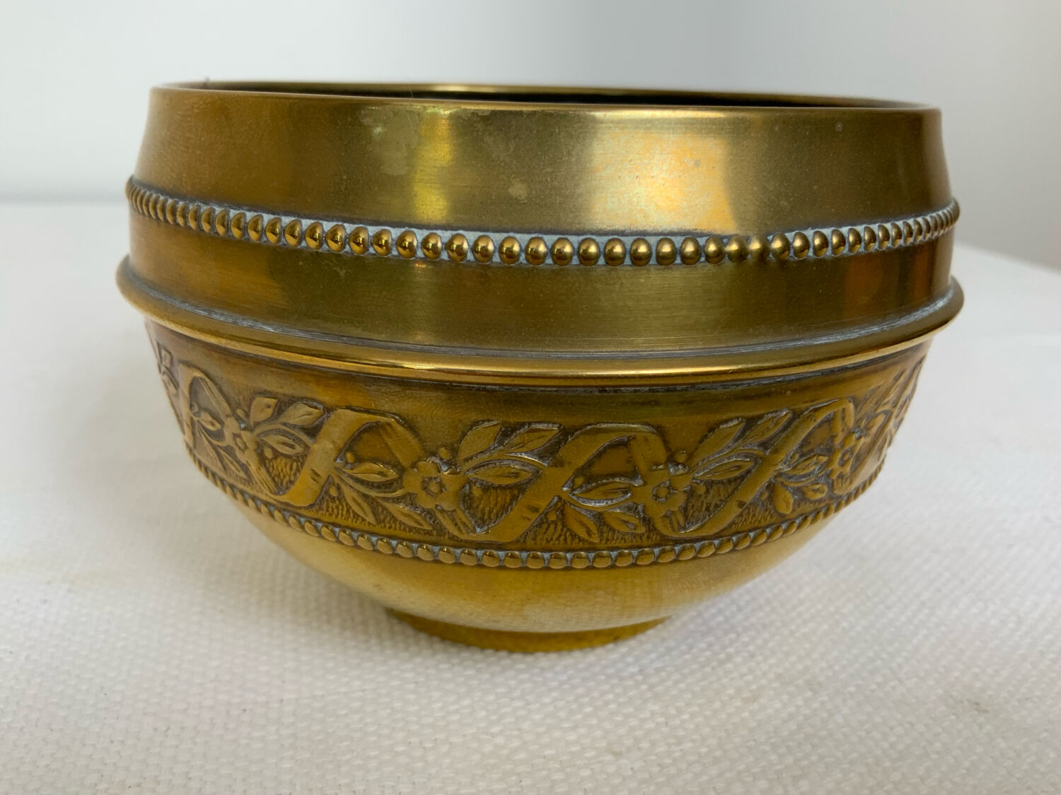 Brass plant pot