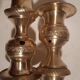 Pair of bronze torches or richly chiseled golden airain 19th century