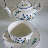 V&B Phoenix blue teapot and breakfast cup and saucer