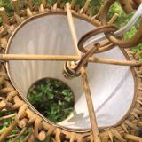 Vintage rattan chandelier