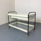 Mid-Century Modernist Pilastro Side Table Serving Trolley by Coen De Vries for Pilastro, 1950s