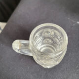 Vintage decanter with rectangular cap, flared shape