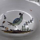 Nevers faience shaving dish - 18th century - Bird decoration