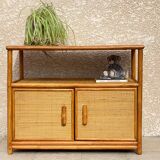 Vintage 80s Bamboo Sideboard