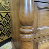 Empire 1900 walnut style baluster chest of drawers