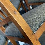 Series of 6 chairs at the etruscan directoire d'epoque in mahogany, 1800