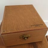 Lot of 4 vintage wood boxes