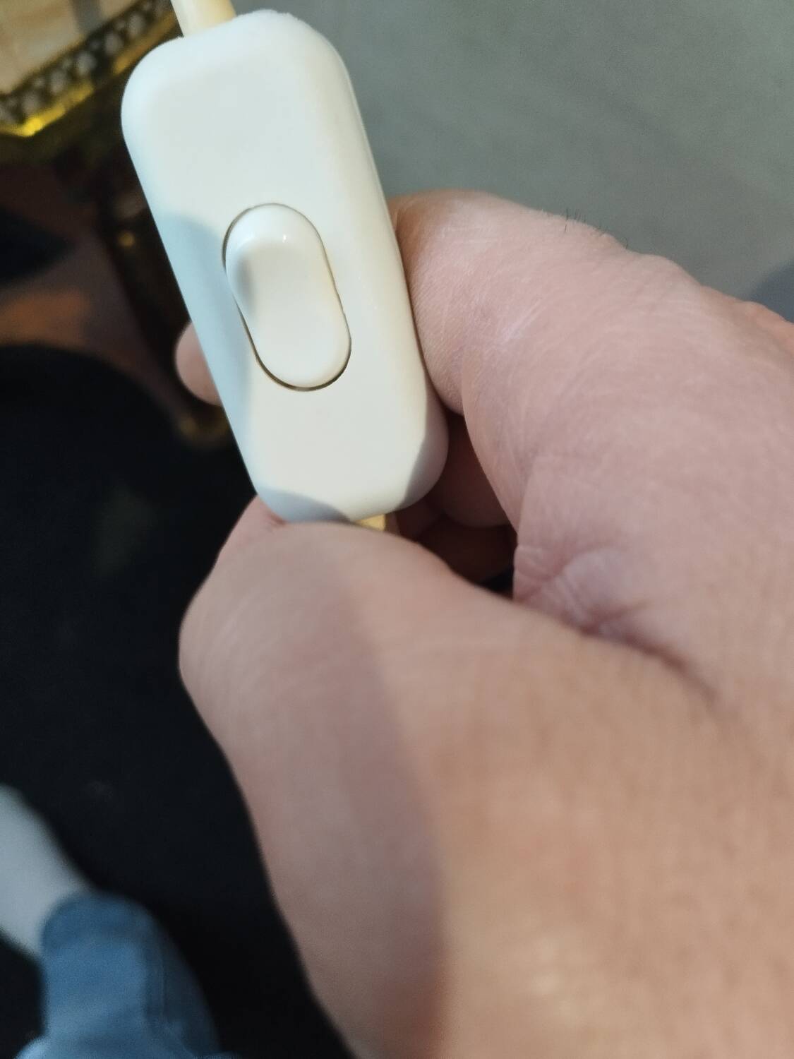 Lampe ancienne vintage métal chromé et bronze doré