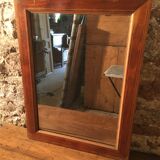 Miroir ancien en merisier 73x55cm