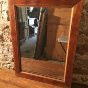 Miroir ancien en merisier 73x55cm