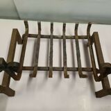 Pair of cast iron chenets / prams for the chimney