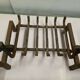 Pair of cast iron andirons for the fireplace