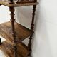 Napoleon III display stand in marquetry mahogany, 19th century.