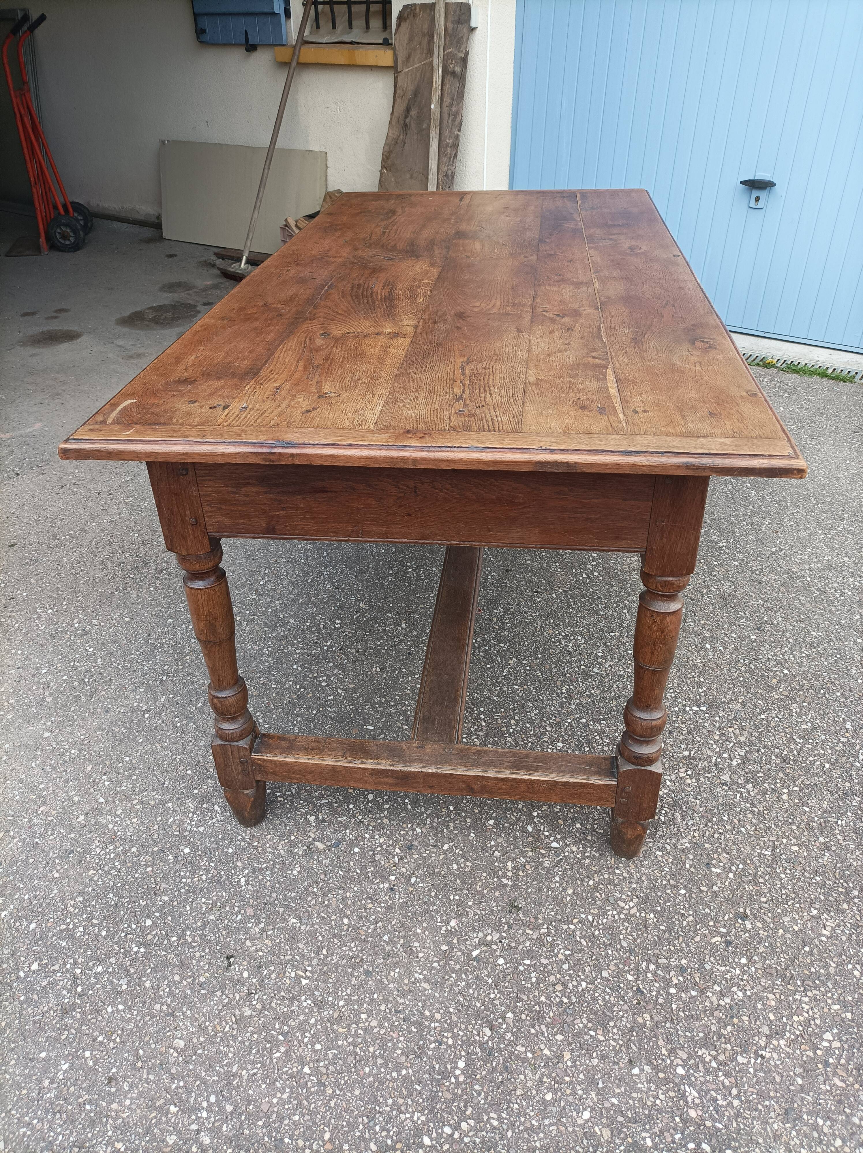 Old farmhouse table 2 drawers