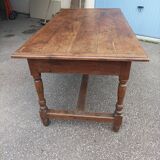 Old farmhouse table 2 drawers