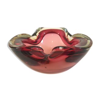 Sommerso Ashtray from Murano