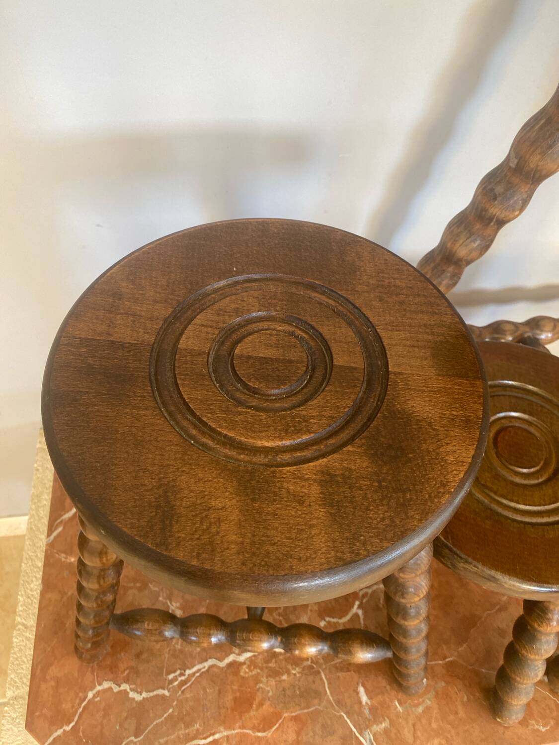 Very beautiful set of three tripod plant holders