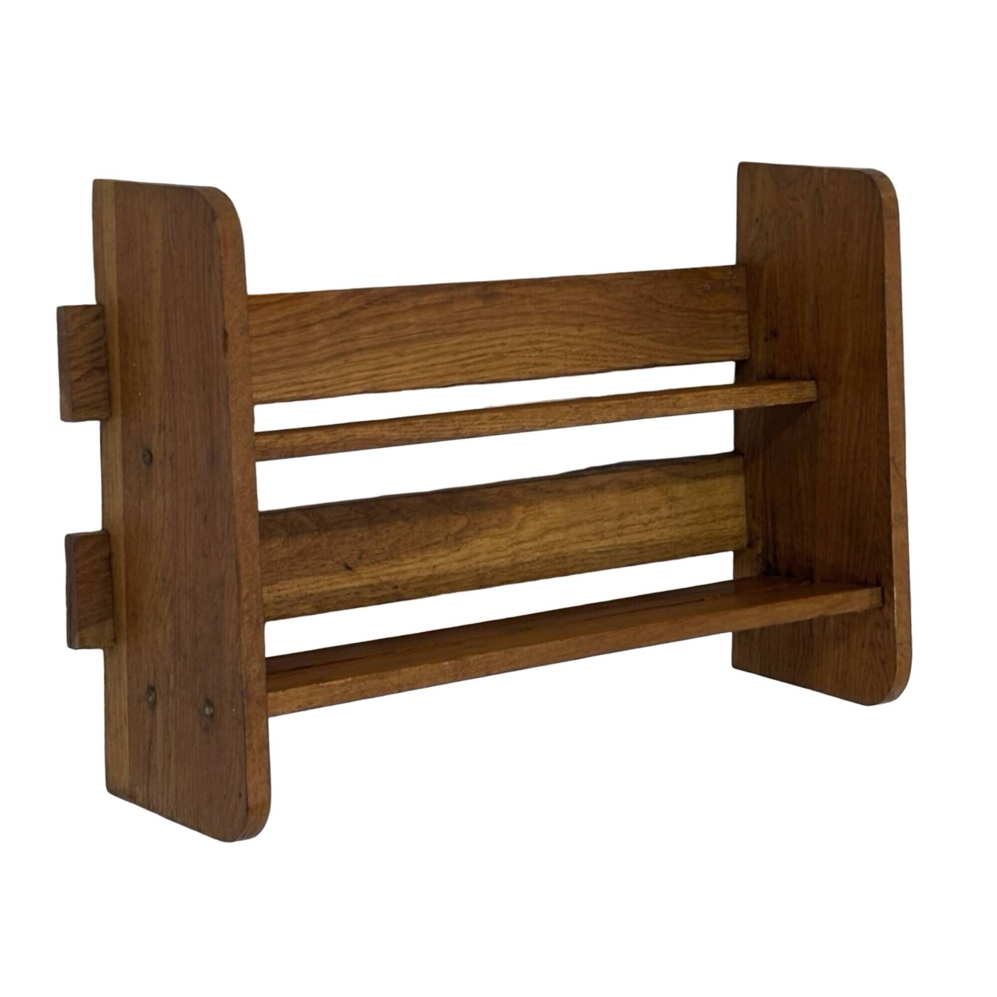 Vintage wooden standing bookcase from the 1950s
