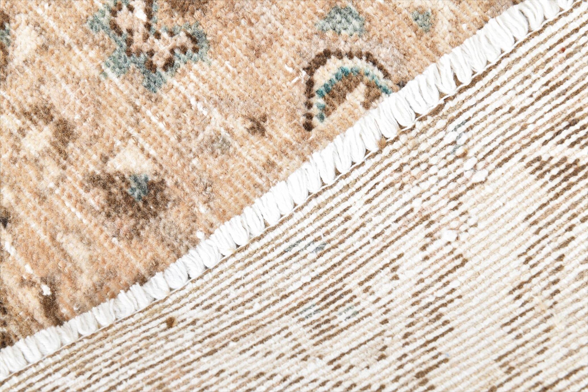 3x10 Nuances De Beige Tapis Terrestre Persan, 81x295Cm