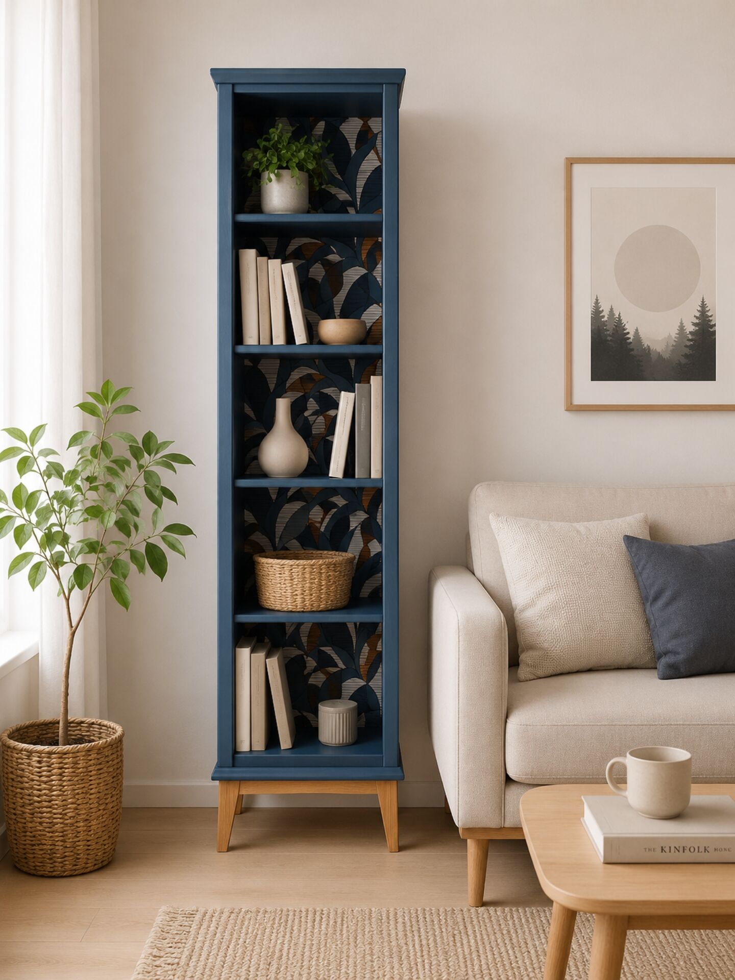 Bibliothèque Rød Sødgren bleu ganne