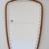 Miroir en teck, Suède, AB Nybrofabriken, Fröseke, 1960