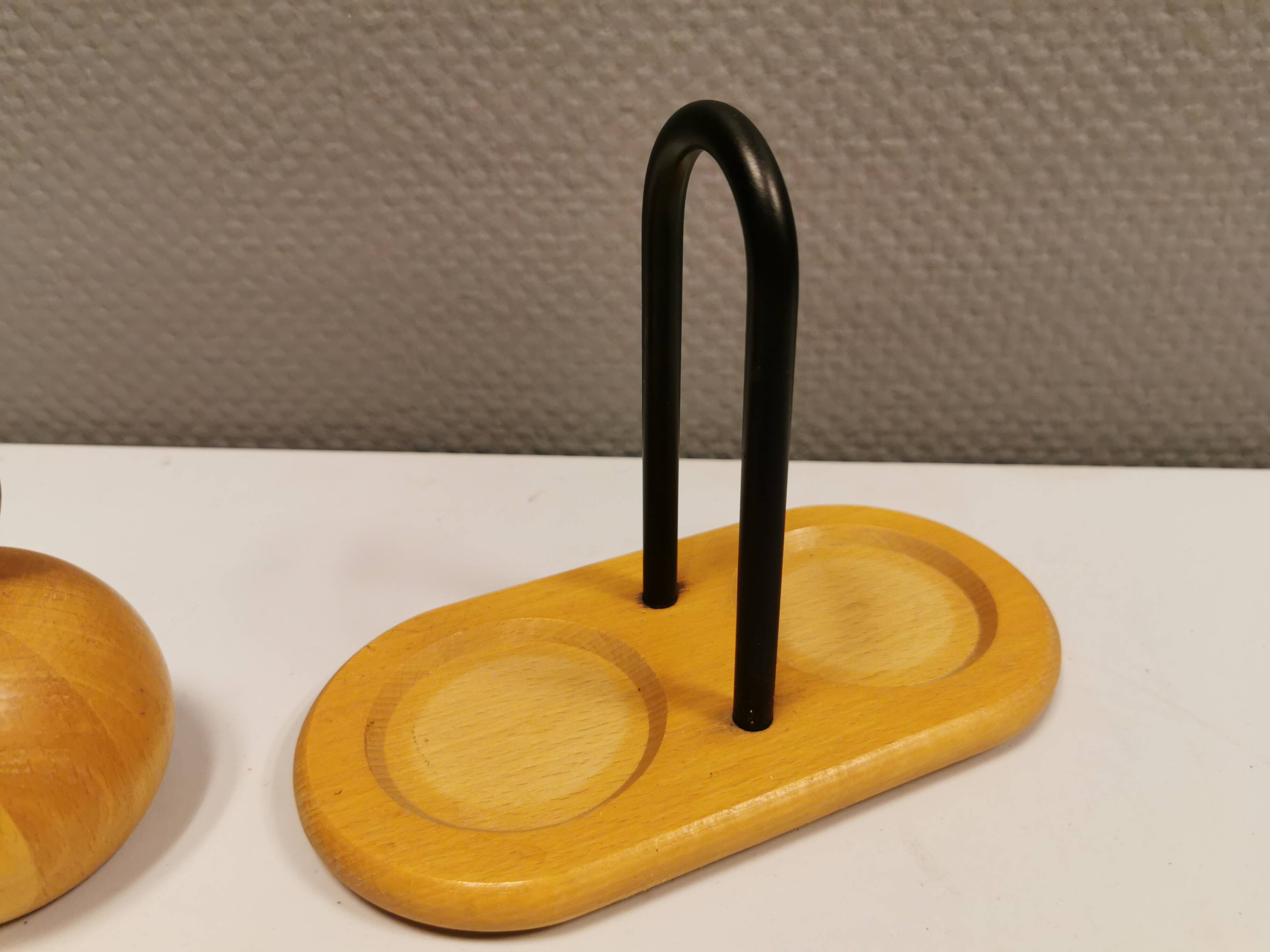 Pepper and salt mills designed by C Jörgensen for Bodum Denmark. late 20th century.