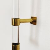 Applique murale en laiton et acrylique