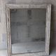 Large mirror early 19th old in patinated wood and mercury
