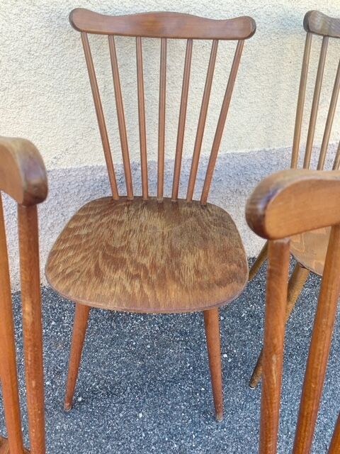 Series of 4 chairs Baumann Menuet