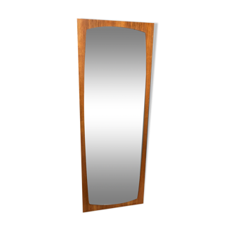 Teak frame rectangular mirror mcm 1960s