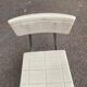 Children's chair, grey metal and beige plastic, 1970s