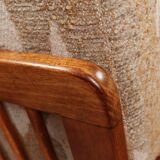 Vintage armchair in safari beige, 1965 mid-century modern design.