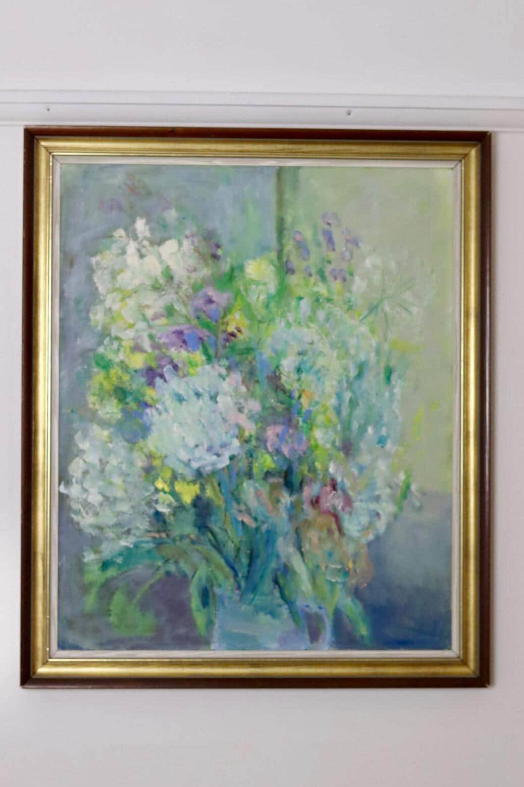Original Swedish oil on panel from the mid-century "Whispers of Spring" Vintage