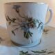 Tasse et sous-tasse en porcelaine décor aux marguerites 1900