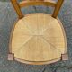 6 Louis XVI Directoire style chairs from the 20th century with rush seats.