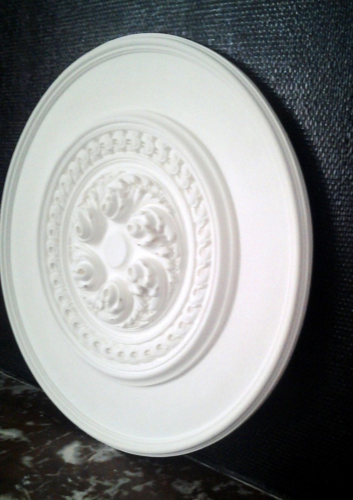 Rosette in staff, reinforced plaster 60cm