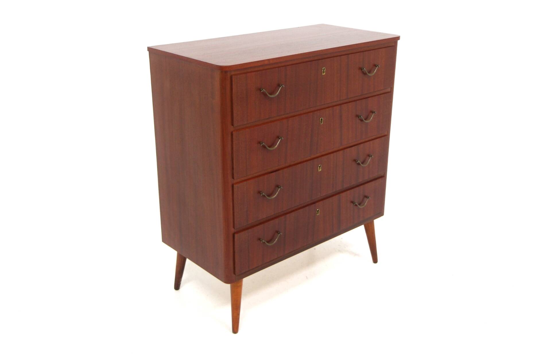 Scandinavian mahogany chest of drawers, Sweden, 1950