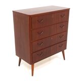 Scandinavian mahogany chest of drawers, Sweden, 1950