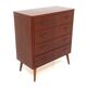 Scandinavian mahogany chest of drawers, Sweden, 1950