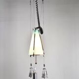 Ceiling lamp in glass, United States, 1950s