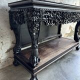 Antique 19th century Qing Dynasty hand carved console circa 1860, China.