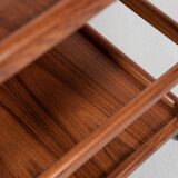Midcentury Danish serving trolley in teak by Henning Korch for Silkeborg 1960s