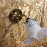 Tulip wall lamp sandblasted glass