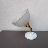 Vintage frosted glass wall light