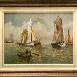Animated marine landscape painting 20th century